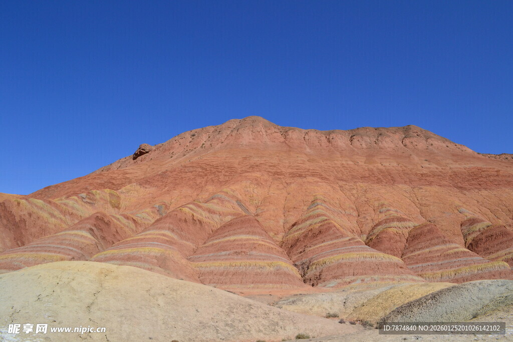 壮丽多彩的丹霞地貌山丘