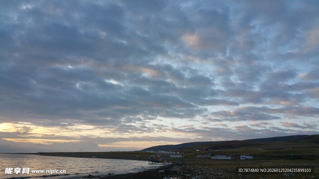 海边黄昏天空云彩美景