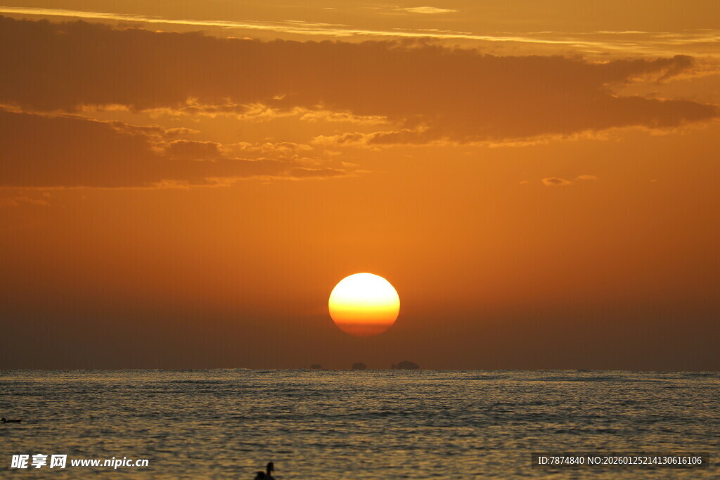 海上日落美景