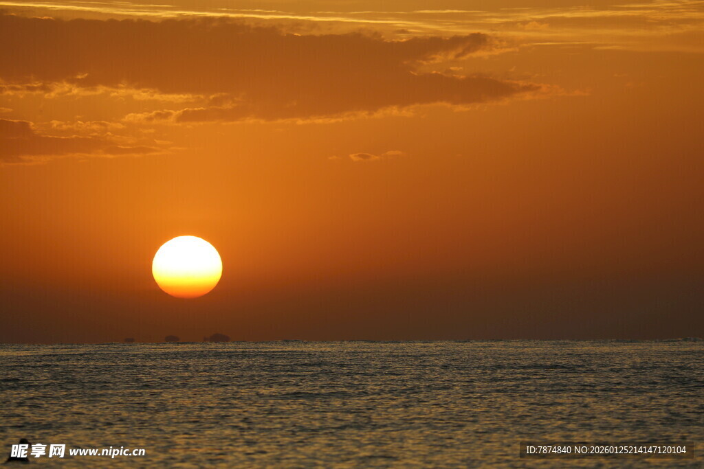 海上落日美景
