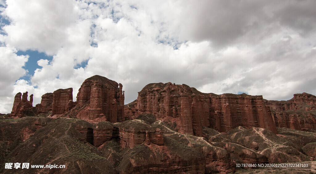 壮丽红岩地貌景观