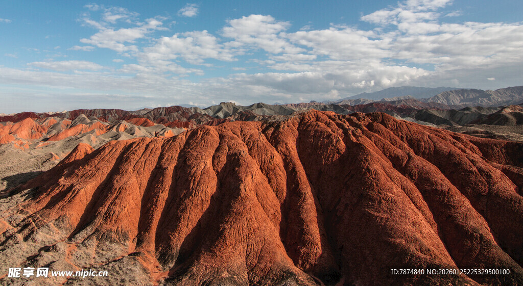 壮丽丹霞地貌景观
