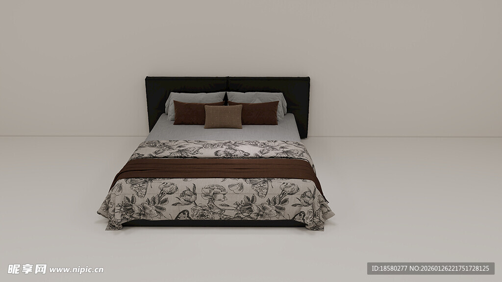 简约风格双人床展示