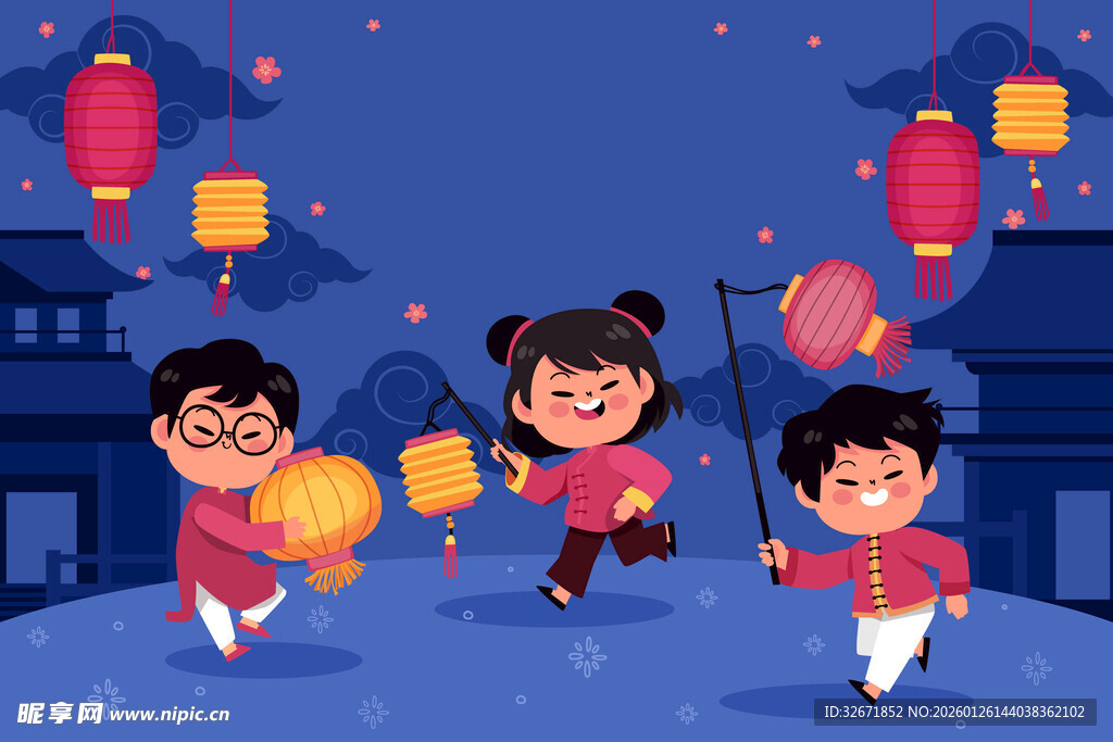 儿童欢乐闹元宵