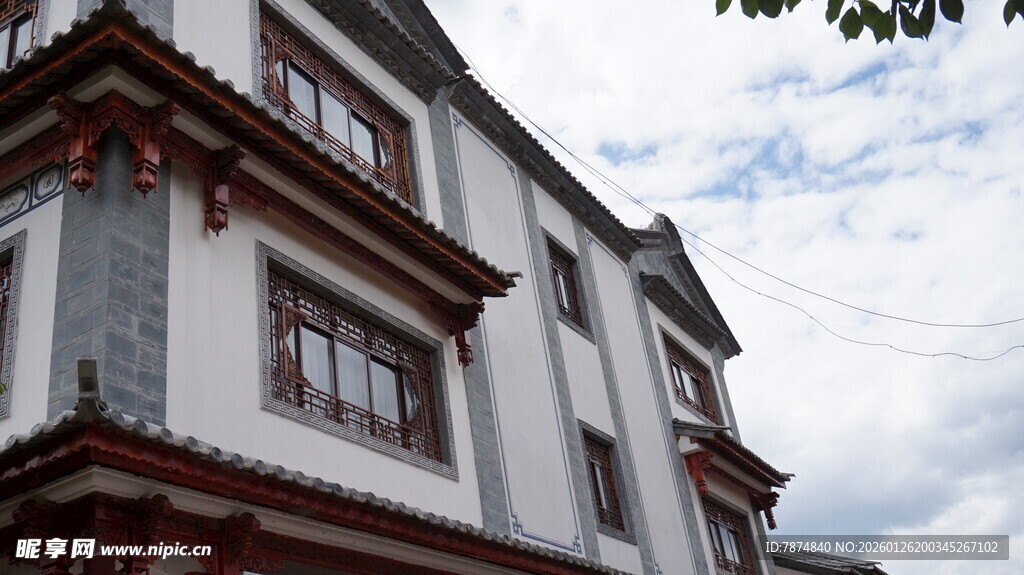 中式古建筑外观一角