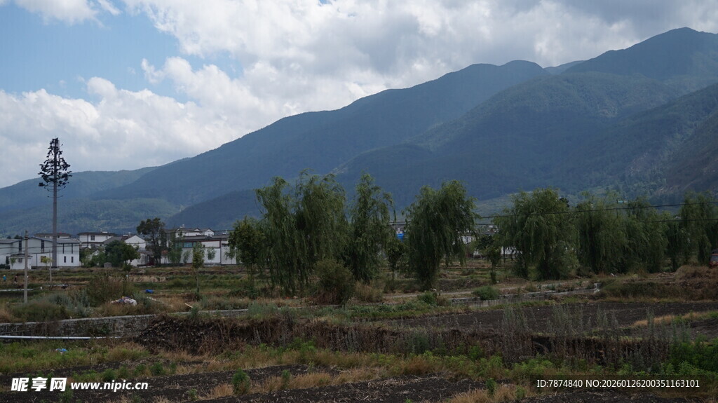 山间田园风光美景