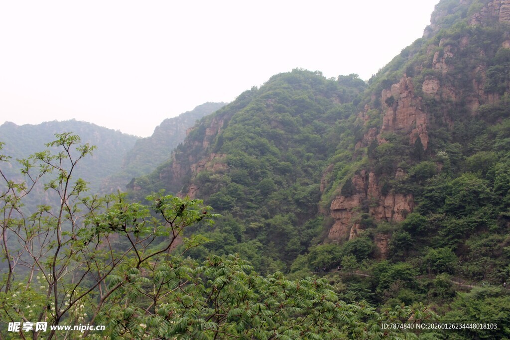 石林峡山峦叠翠间的绿意景致