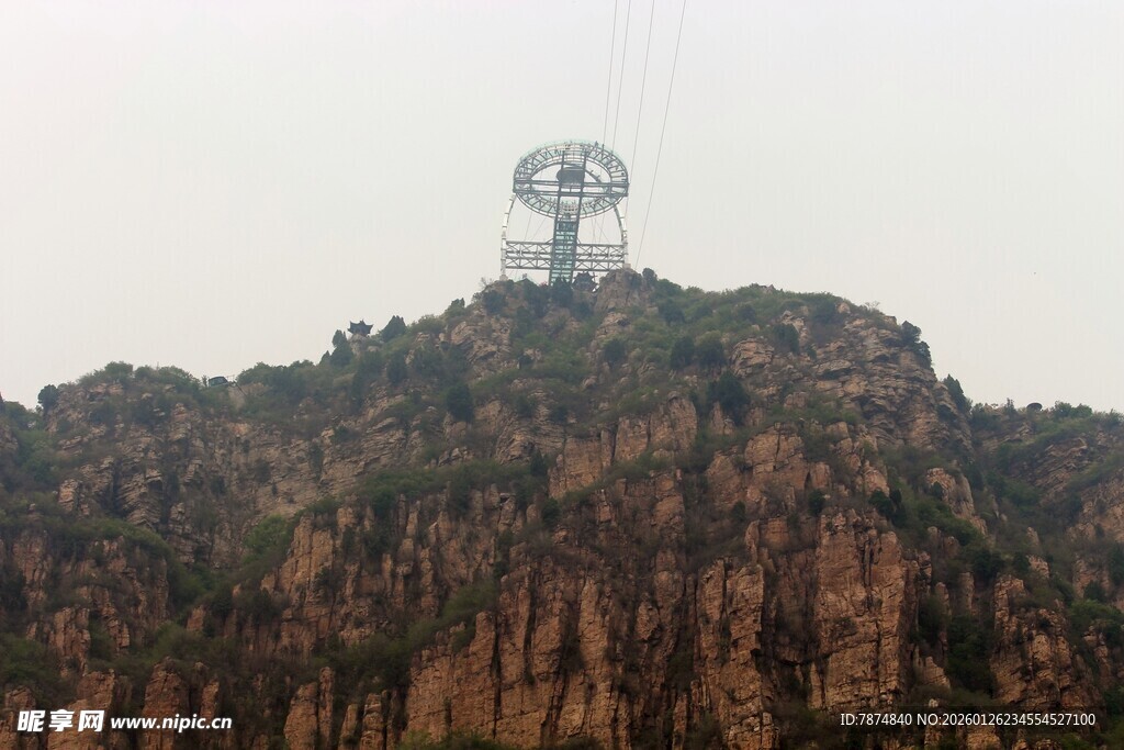 石林峡山顶独特建筑景观