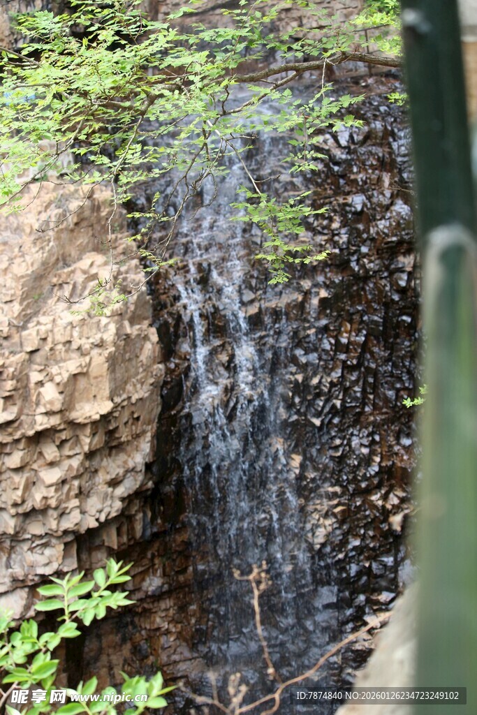 石林峡山间小瀑布 自然之美景