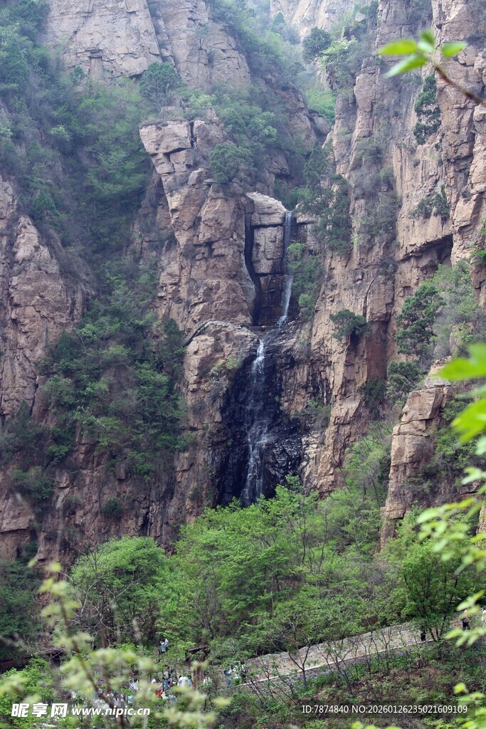 石林峡壮丽峡谷间的绿色景致