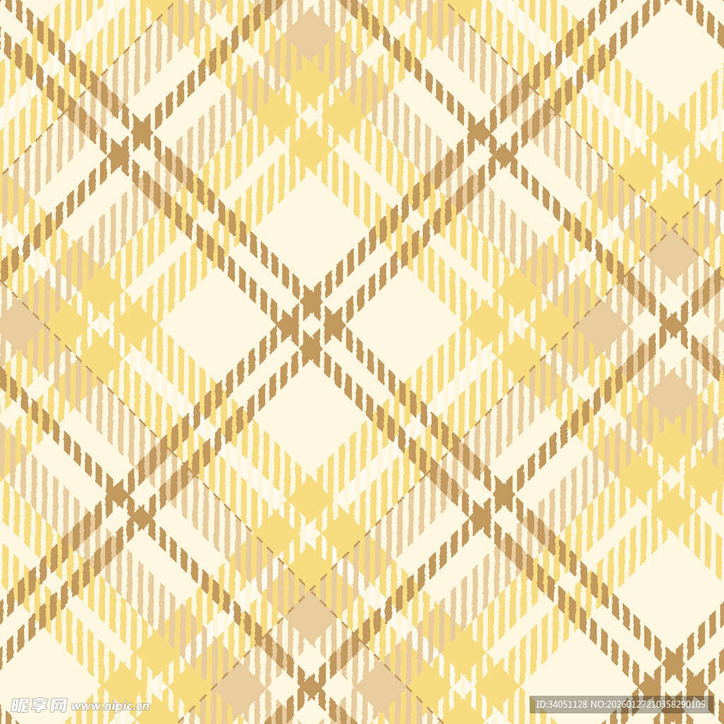 黄色格子纹理图案