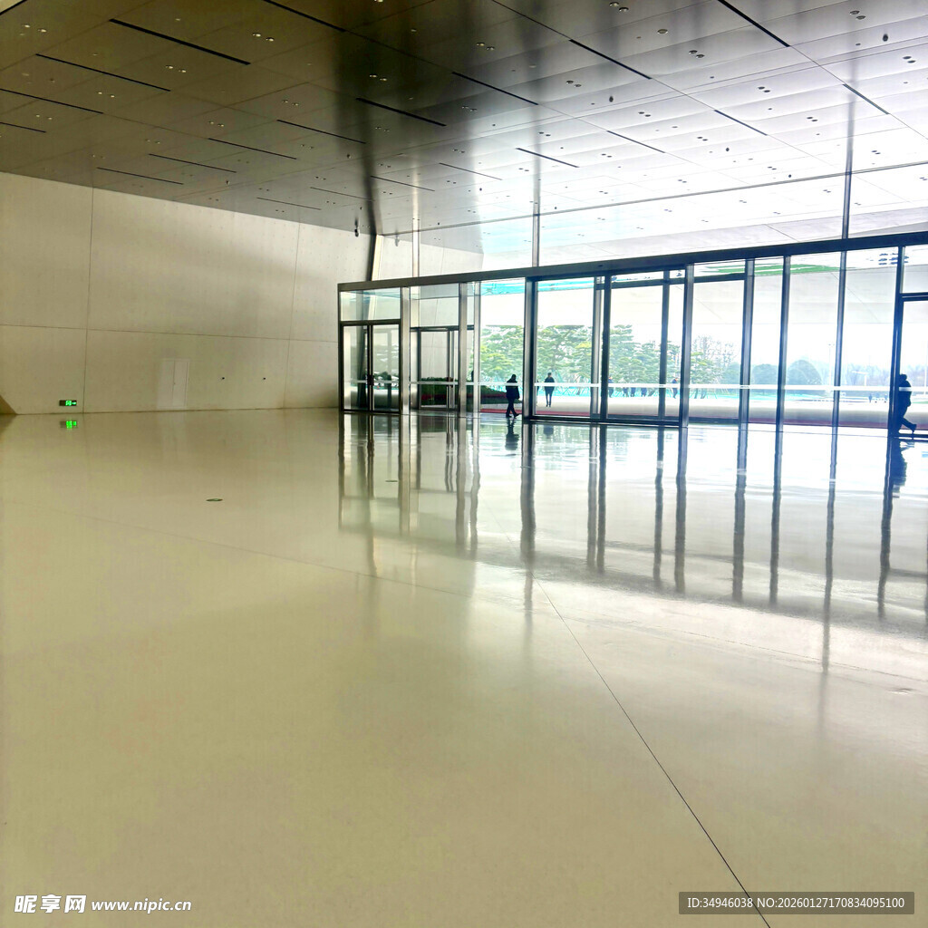 空旷现代室内空间场景
