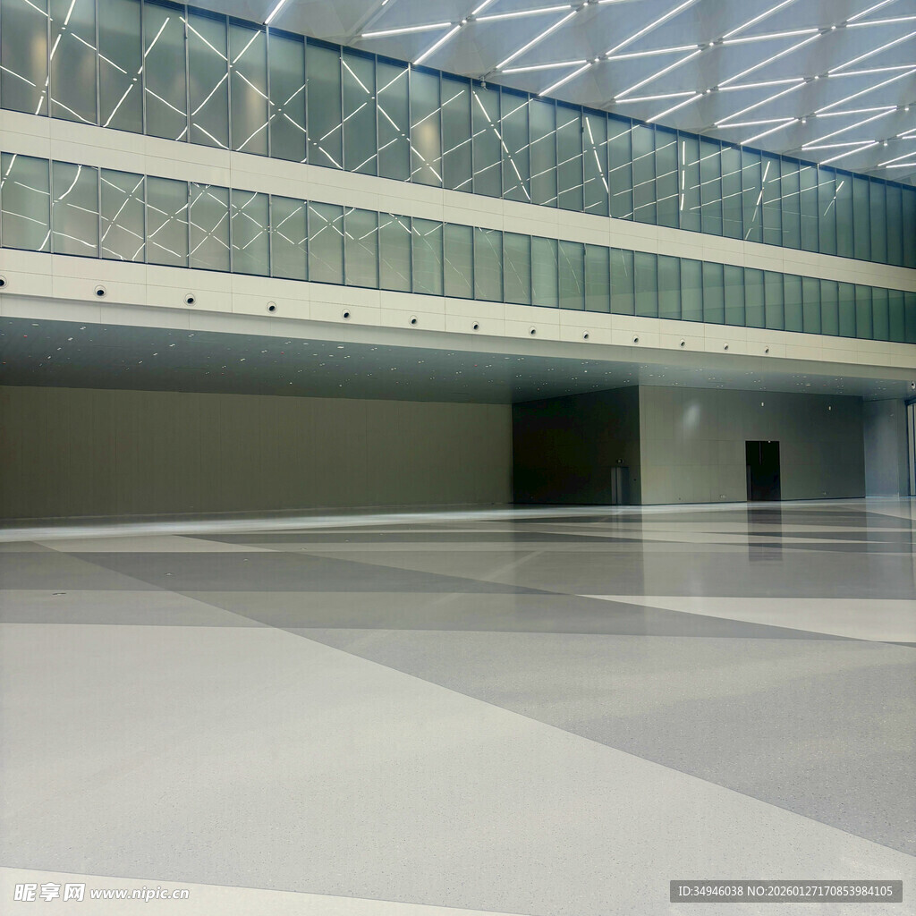 空旷现代化室内建筑空间