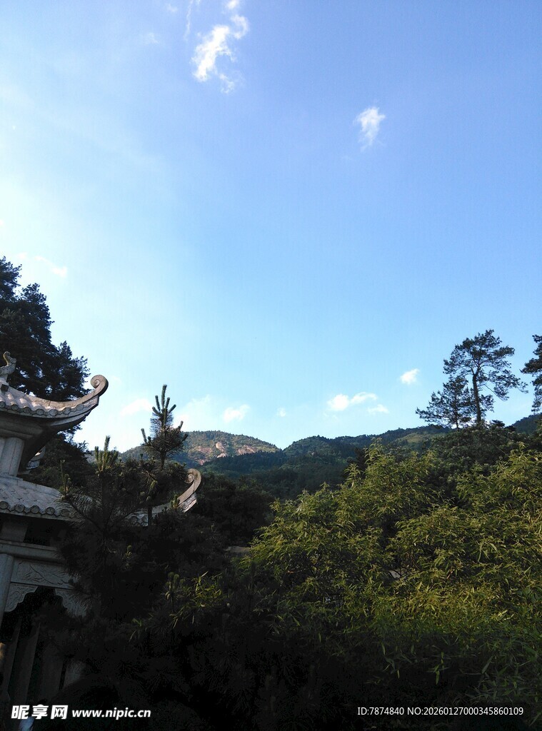 山林中的古建筑景观