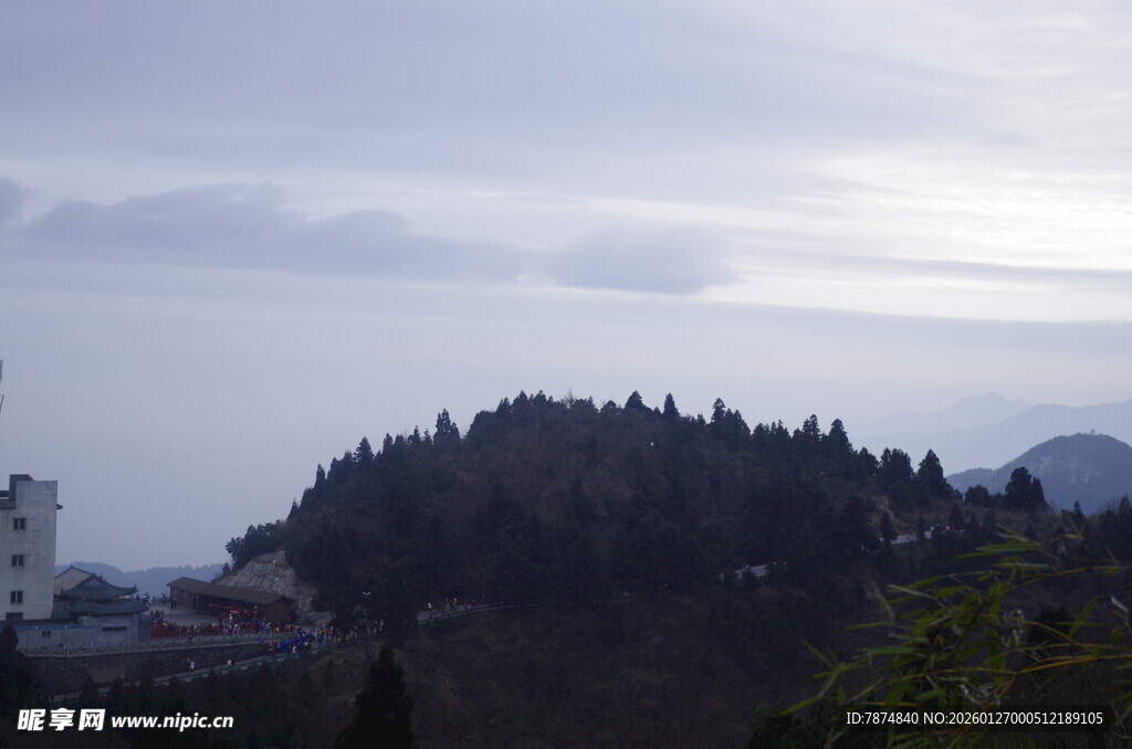 衡山山巅景色
