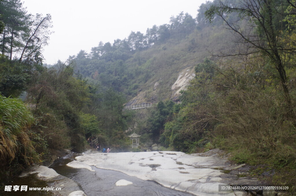衡山山间溪流 自然清新之景