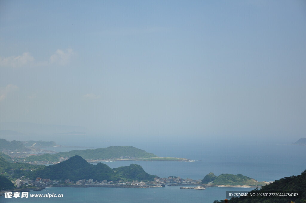 山海风光 远眺碧海青山