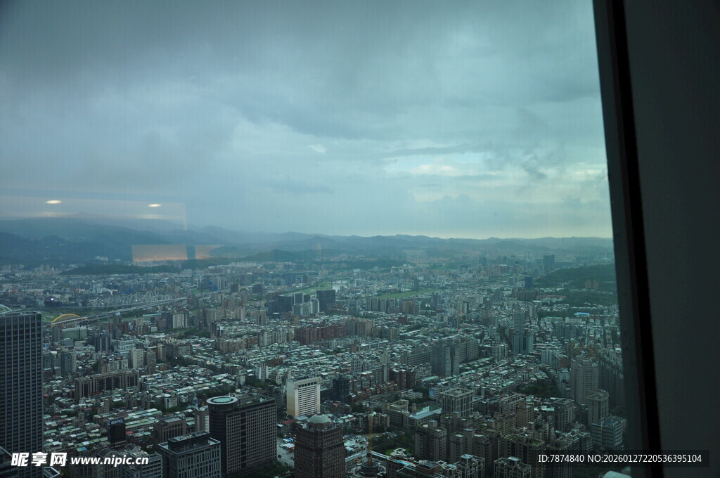 高空俯瞰城市景观