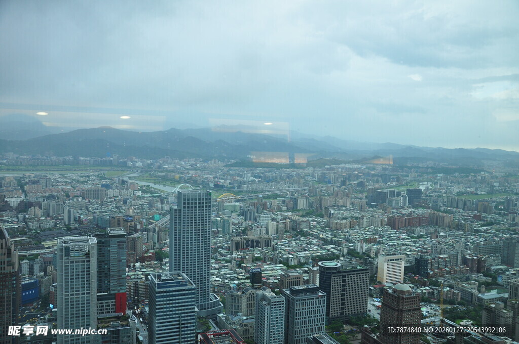 俯瞰城市全景景观