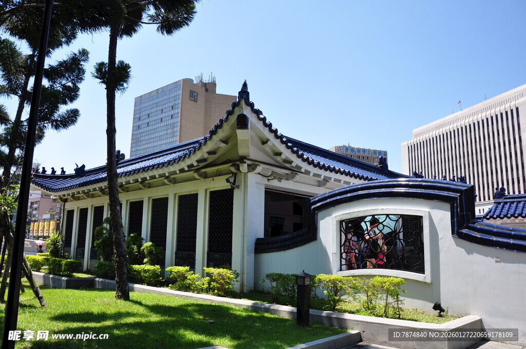 日式风格建筑外观景观
