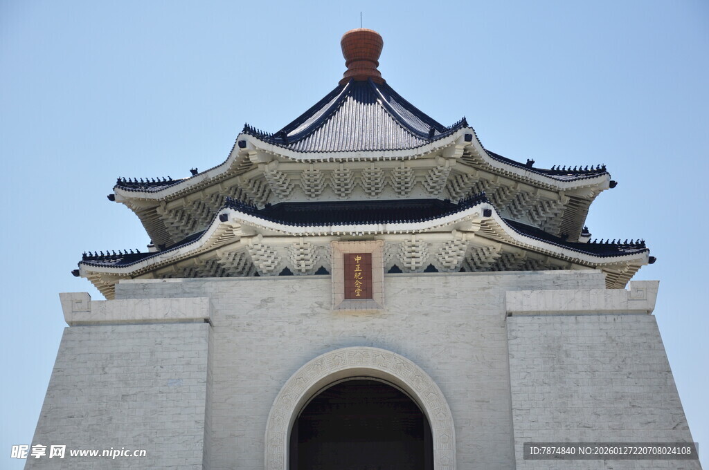 中式古建筑塔楼一角