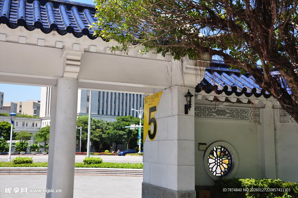 中式风格门楼建筑景观