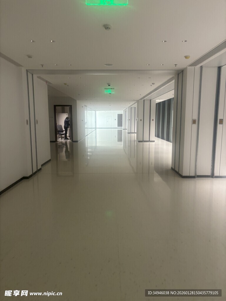 空旷走廊室内空间场景