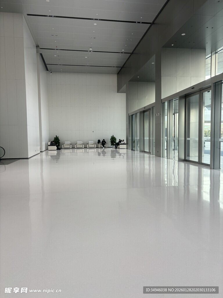 空旷现代室内空间场景