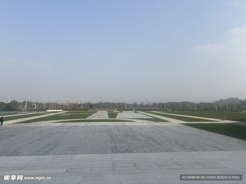 开阔广场景观