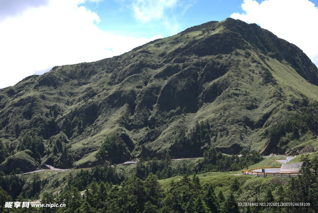巍峨青山 绿意盎然
