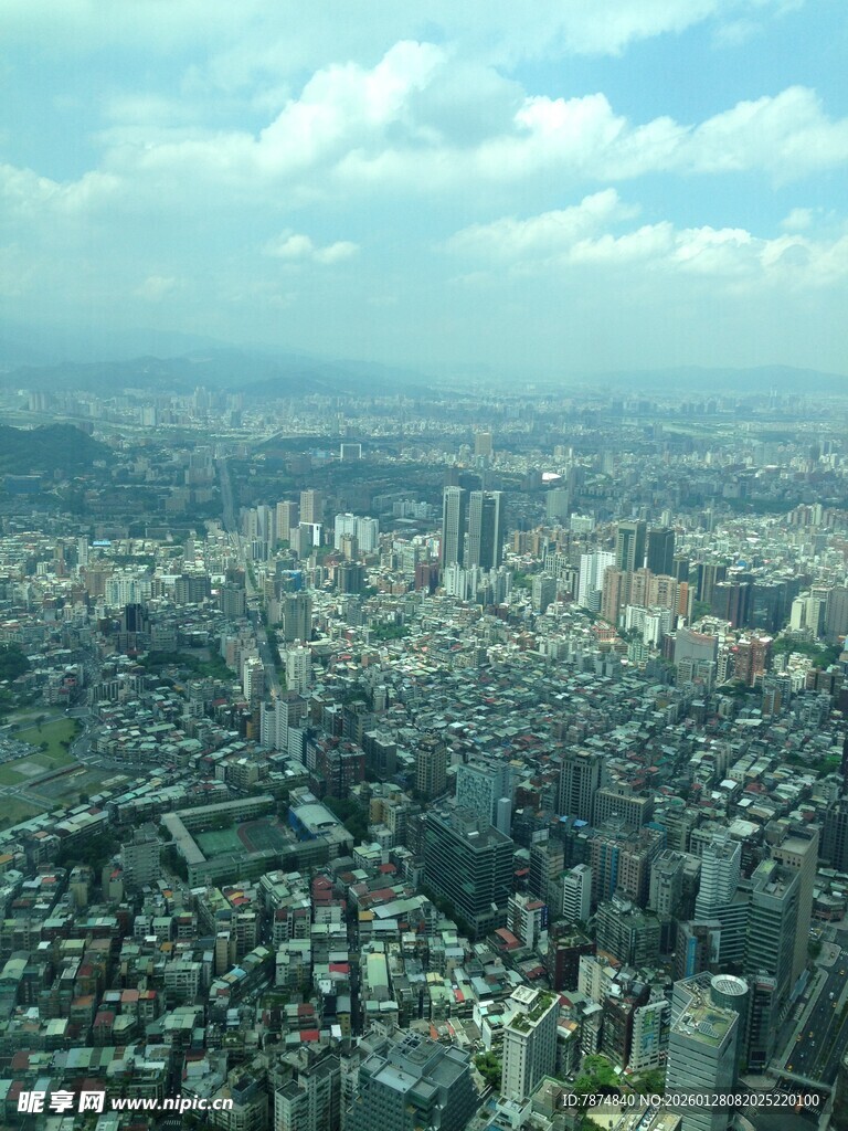 俯瞰繁华都市景观
