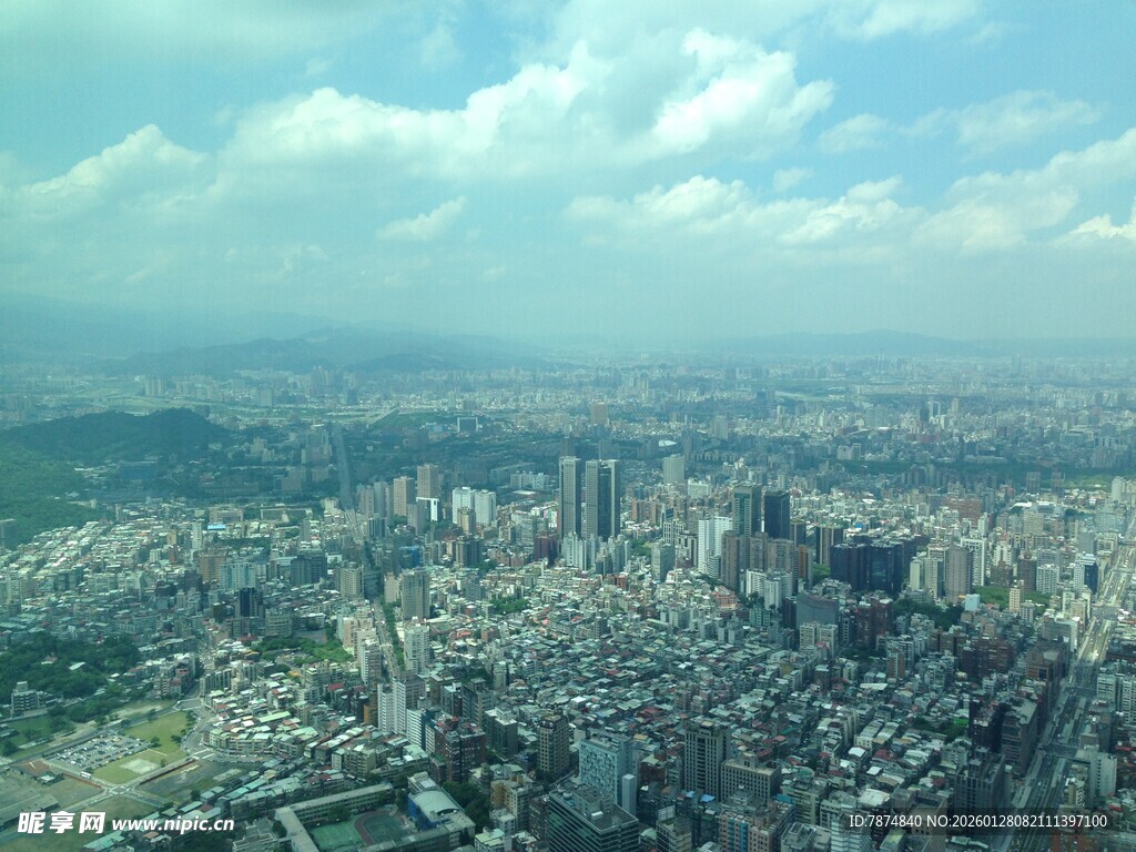 俯瞰繁华都市景观
