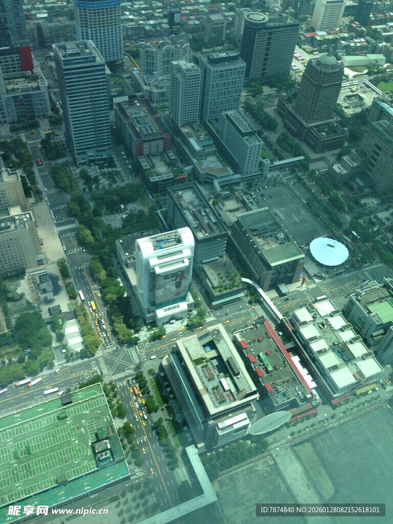 城市建筑鸟瞰景观