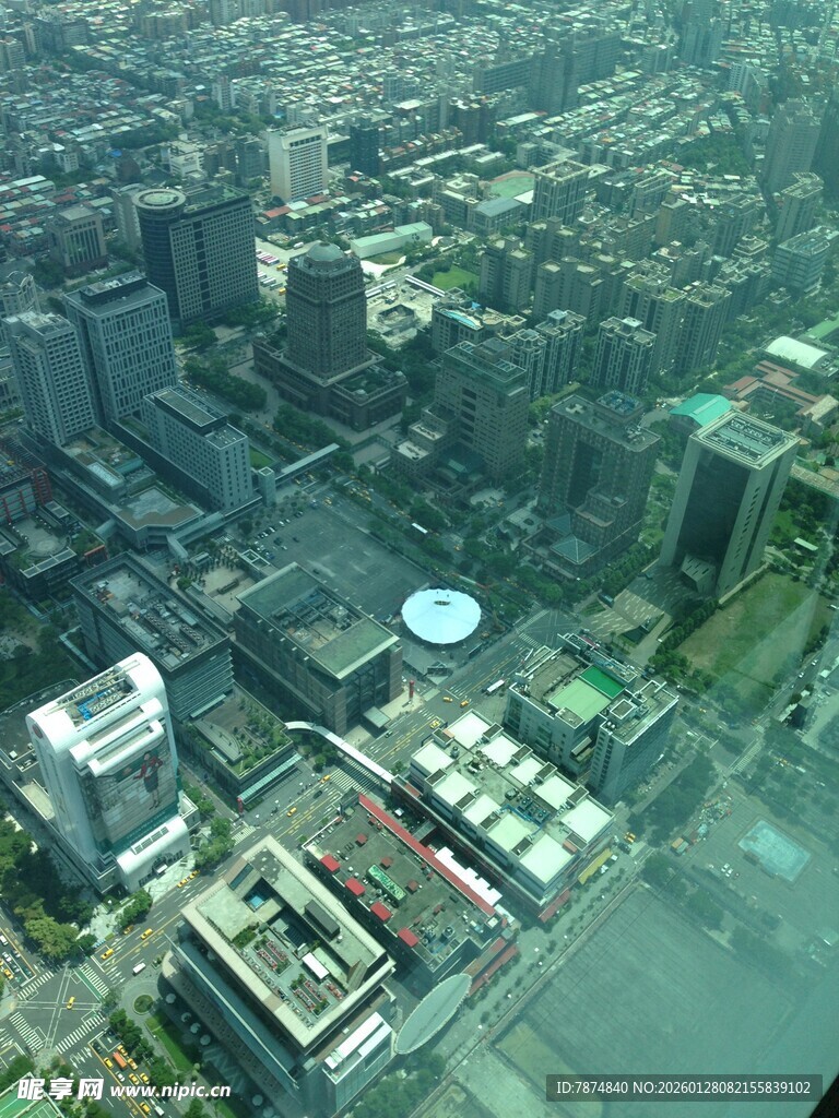 城市高空俯瞰景观