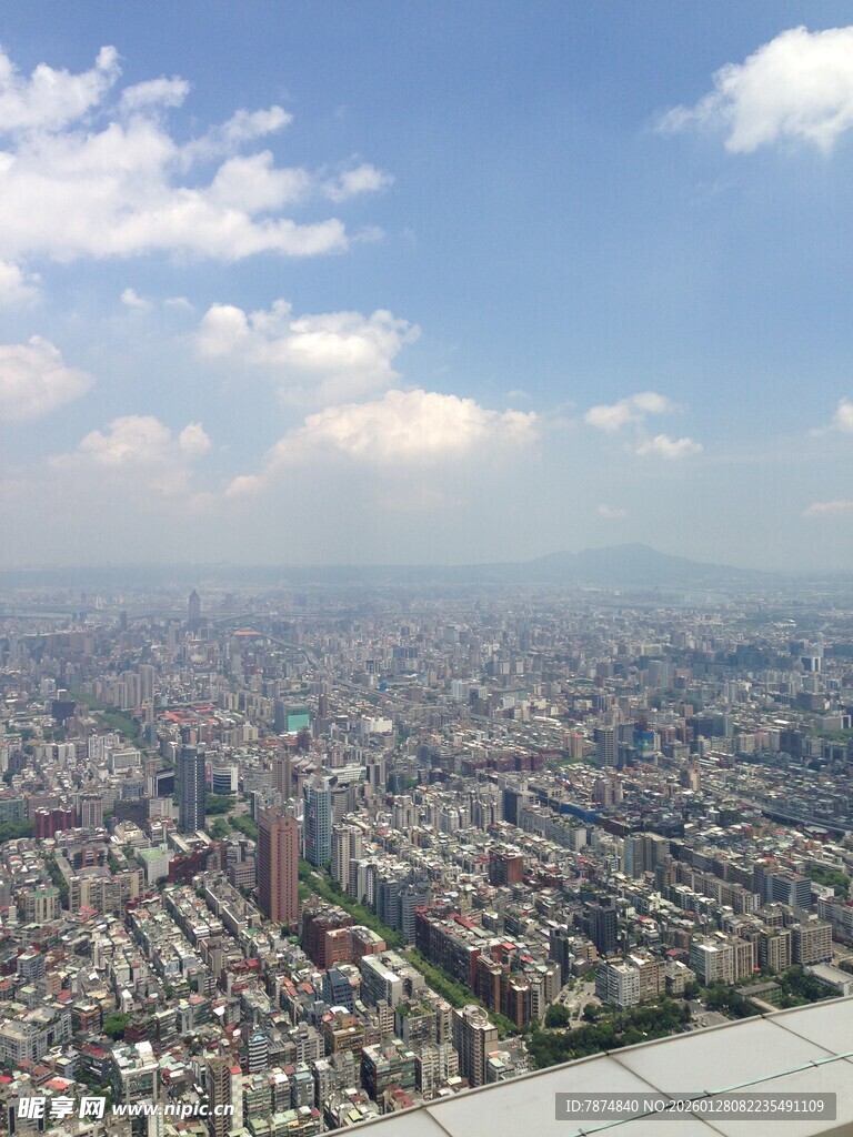 俯瞰繁华都市景观