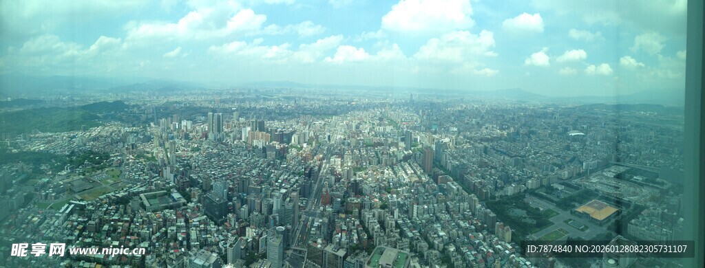 俯瞰城市全景