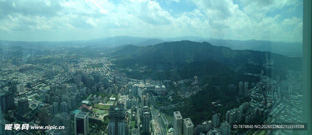 高空俯瞰城市景观