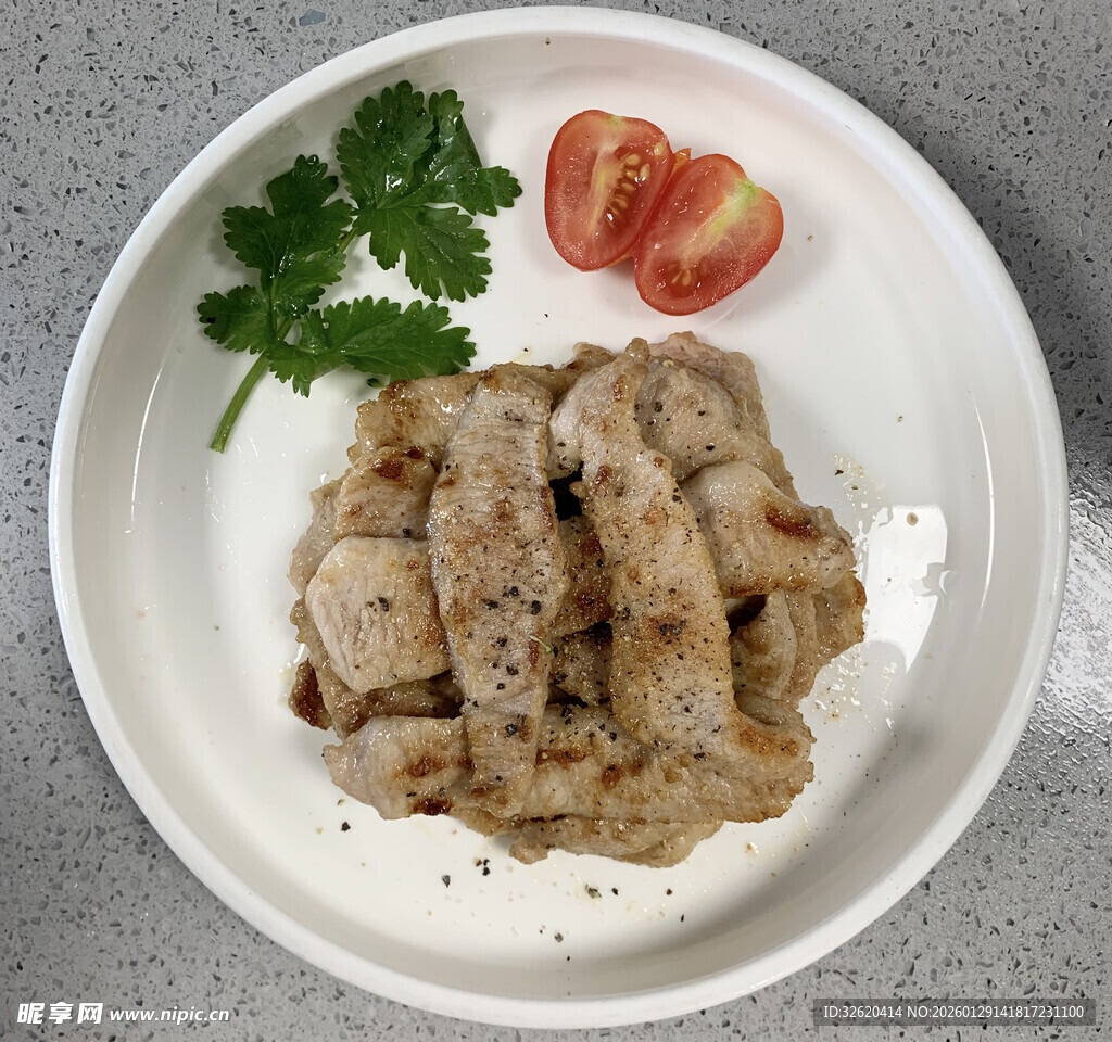 香煎黑胡椒鸡肉块