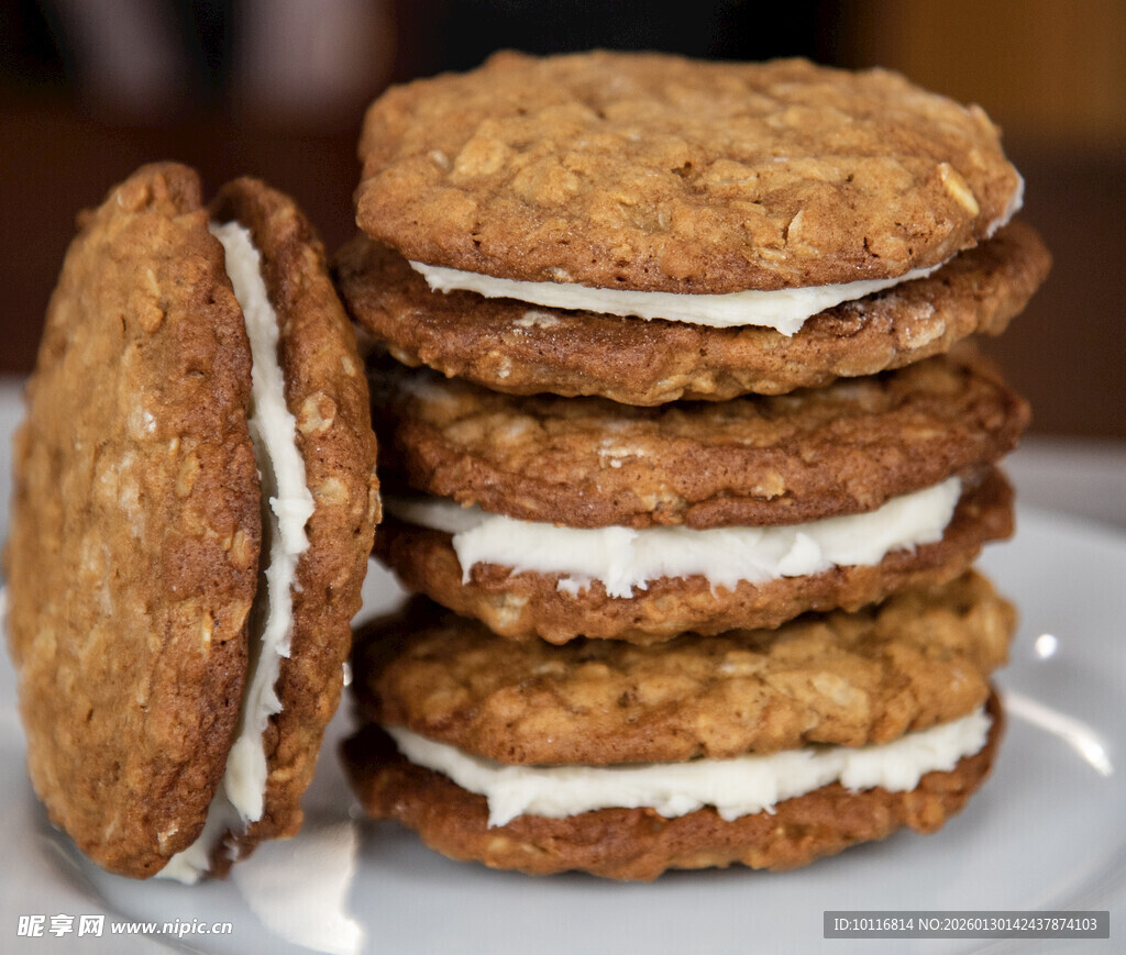 夹心燕麦饼干