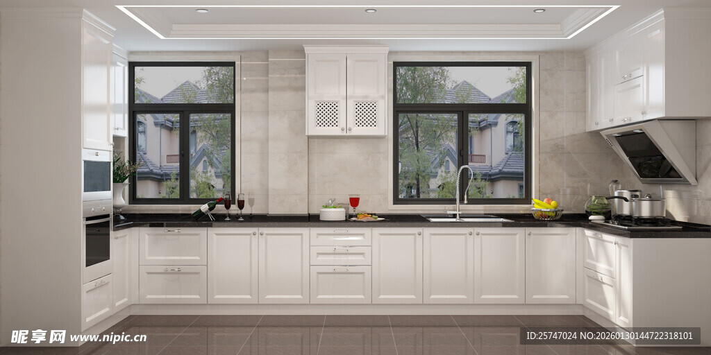 现代简约风格的明亮厨房