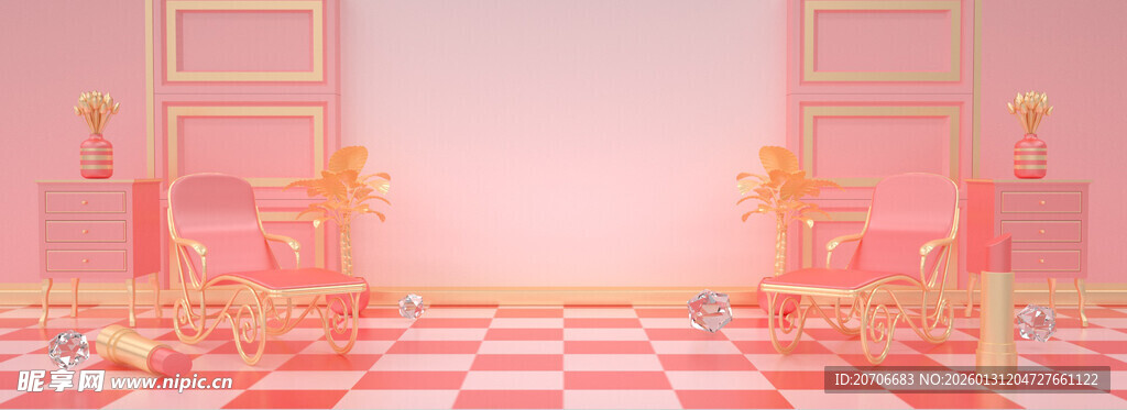 赛博舞台 科技展台 C4D 场