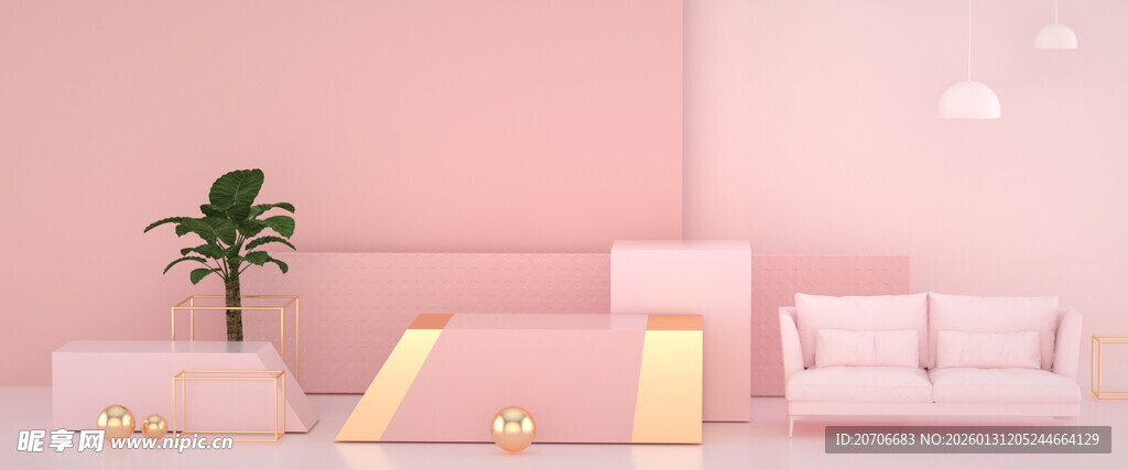 赛博舞台 科技展台 C4D 场