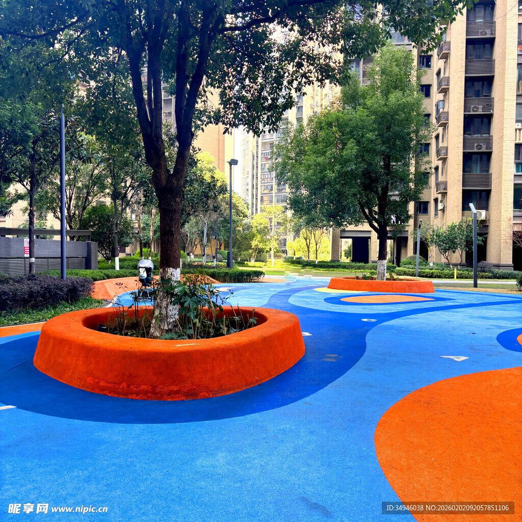 多彩儿童游乐区景观