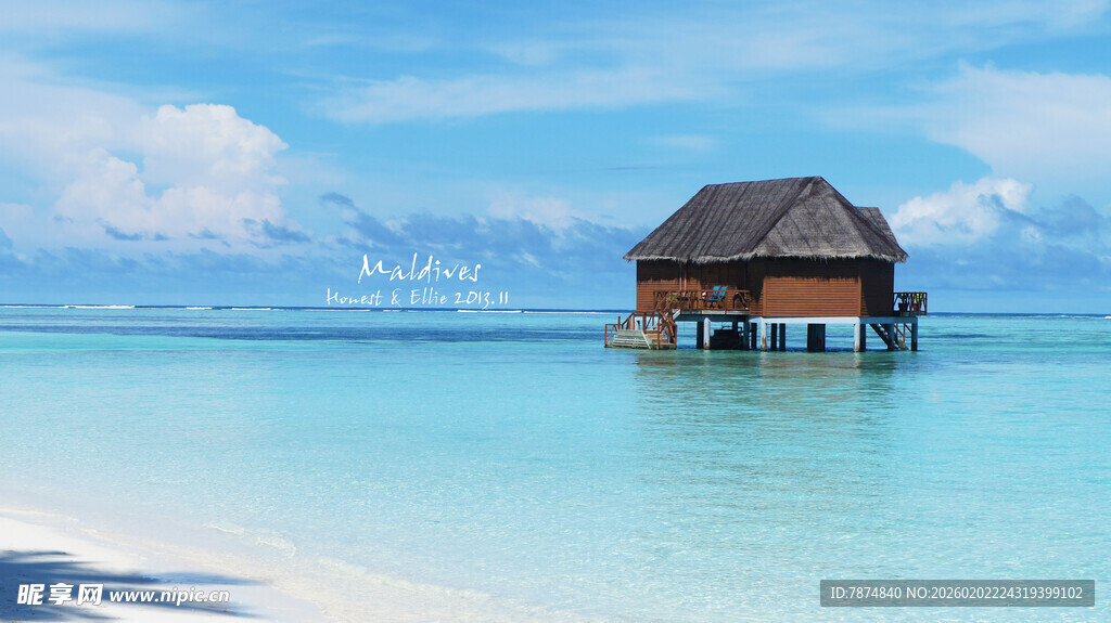 马尔代夫水上小屋美景