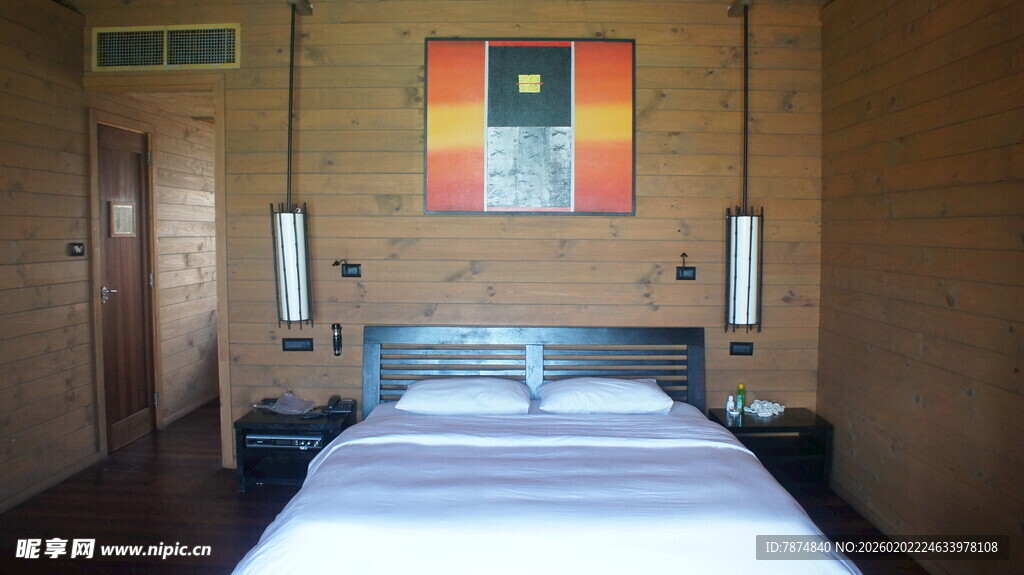 简约温馨卧室室内场景