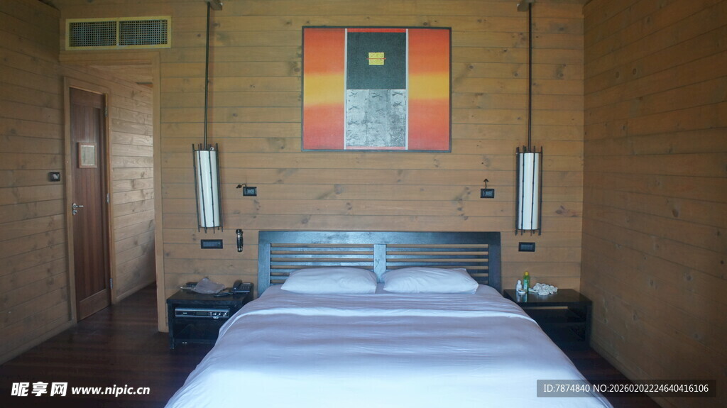 简约温馨卧室室内场景