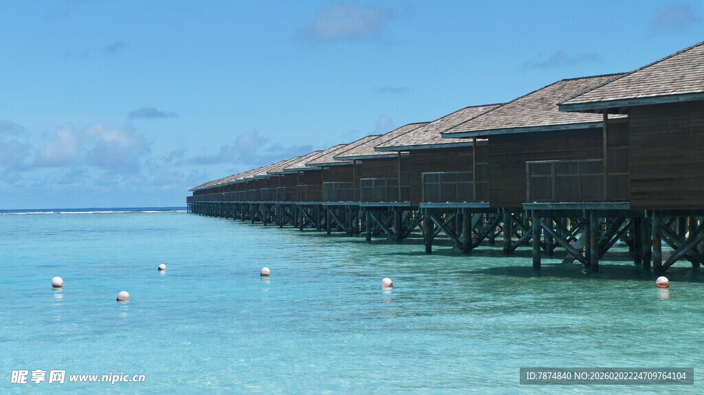 马尔代夫水上度假屋美景