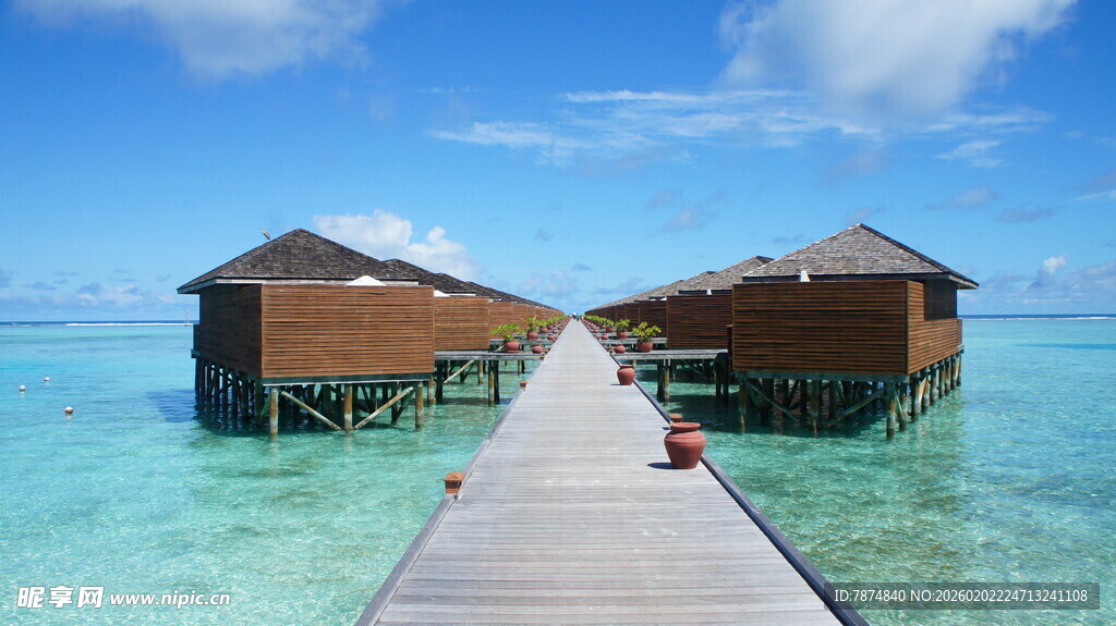 马尔代夫水上度假小屋