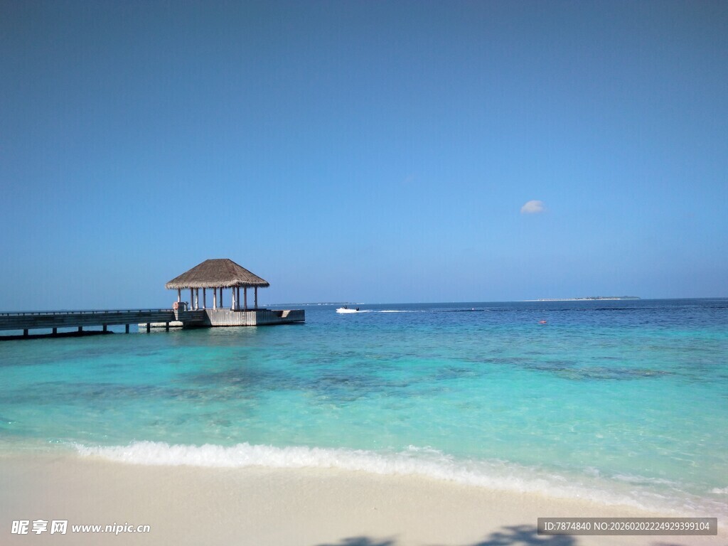 美丽海滨度假场景