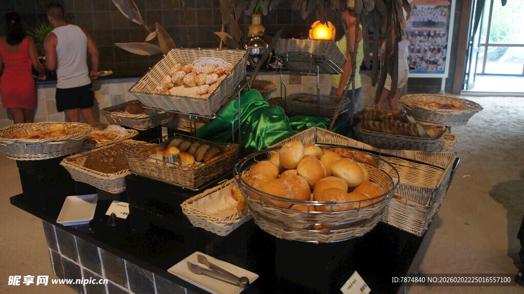 丰盛自助餐美食展示